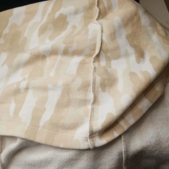 Lucky Brand Camouflage Open Front Lightweight Hooded Fleece Lined Sweatshirt S - Picture 8 of 11